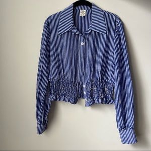Baum und pferdgarten Maeko Stripe Ruched Waist blouse